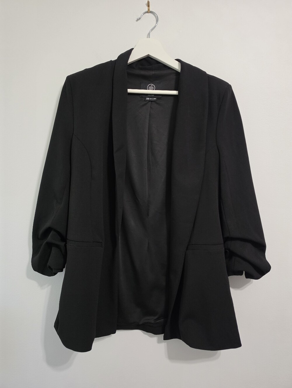 124. BBJ Open Blazer With 3/4 Sleeves